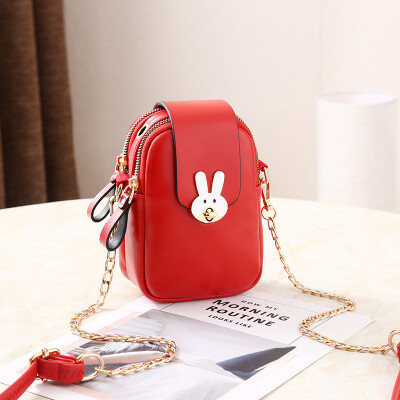 

Mobile Bag Girl Slant Bag Small Summer Fashion Hundred Chains Lady Bag Leisure Single Shoulder Slant Bag