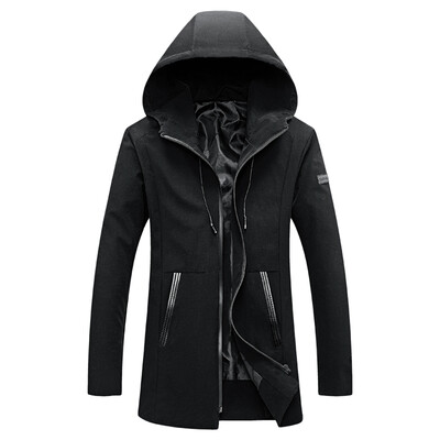 

Casual Hooded Long Sleeve Zipper Pocket Men Jacket