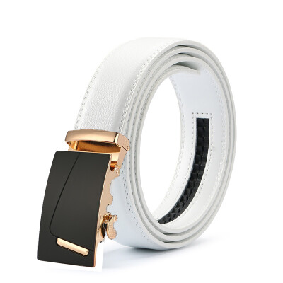 

New Designer letter buckle Automatic Buckle Cowhide Leather belt men jaguar designer white belts mens belts luxury 110-125cm