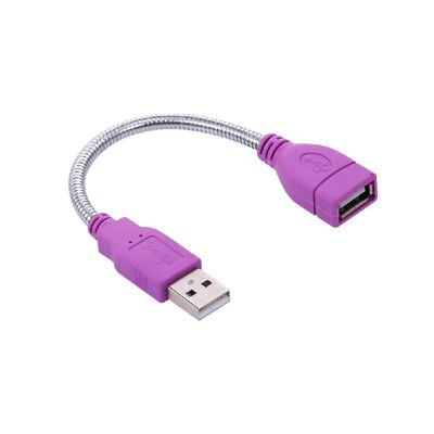 

USB20 Male to Female Cable 18cm USB Extension Cord Fast Speed Data Sync for PC LaptopPurple