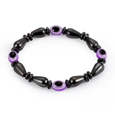 

Unisex Magnetic Bracelet Beads Hematite Stone Therapy Health Care Jewelry