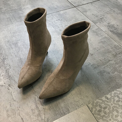 

INS Martin Boots Women British Wind Autumn Style Tip-heeled High-heeled Shoe Women Fashionable Handsome Shoe Boots