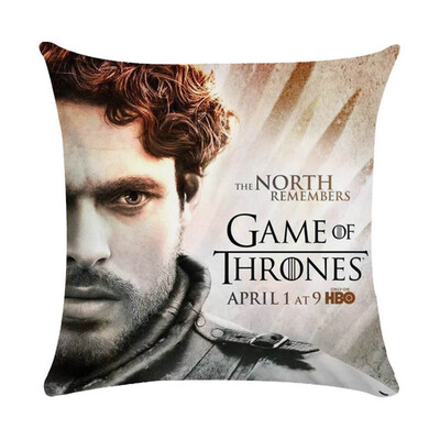 

18" Square Game of Thrones Cotton Linen Home Decorative Throw Pillow Case Cushion Cover 45cm45cm