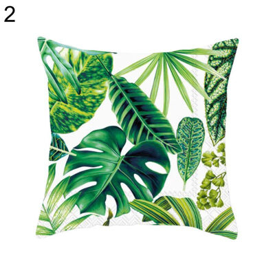 

Tropical Plant Leaf Pillow Case Cushion Cover Sofa Bed Car Cafe Office Decor