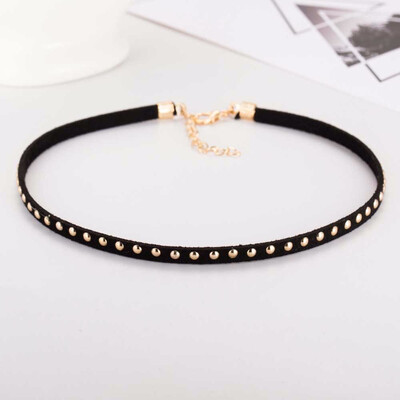 

Punk Coins Black Velvet Ribbon Choker collar Women Pu Leather Short Choker Necklace Party Chocker Sexy Gothic Harajuku Jewelry