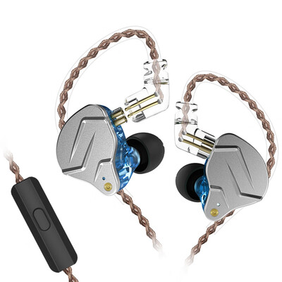 

KZ ZSN pro Headphones Quad-core Moving Iron Double Circle Diy Custom Wireless Call Sports