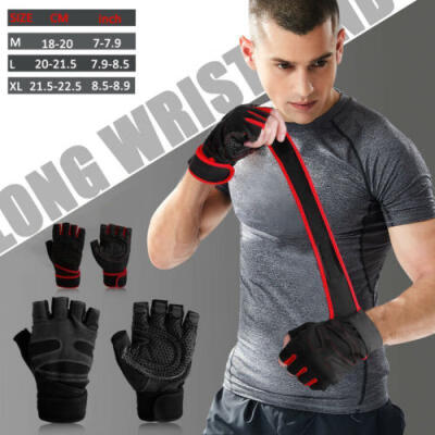 

Leather Gym Gloves Weight Lifting Gloves Body Building Training Exercise Workout