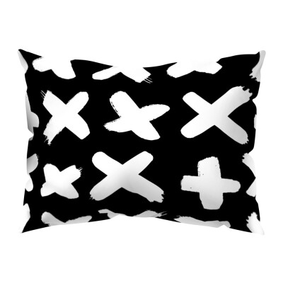 

〖Follure〗Black And White Style Polyester Pillowcase Pillowcase 30x50cm Home Decoration