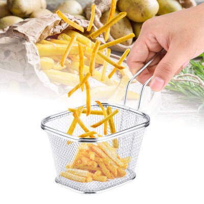 

Greensen Mini Stainless Steel Chips Deep Fry Baskets Food Presentation Strainer Potato Cooking Tool Fries BasketFry Basket