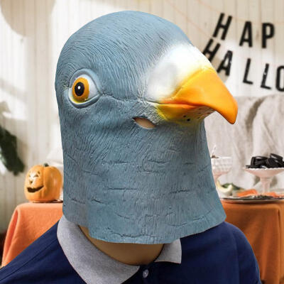 

Greensen Adult Latex Pigeon Bird Head Mask Fancy Dress Halloween Costume Cosplay Party