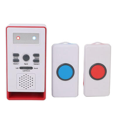 

Greensen Intelligent Wireless Remote Doorbell Calling Alarm 2Pcs Transmitter One Receiver