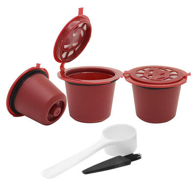 

3pcs Refillable Reusable Coffee Capsule Filter for Nespresso Coffee Machine