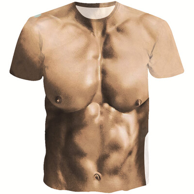 

Toponeto Unisex Holiday Shirt Rude Stag Party Fancy Dress 3D Boobs Printed Tee