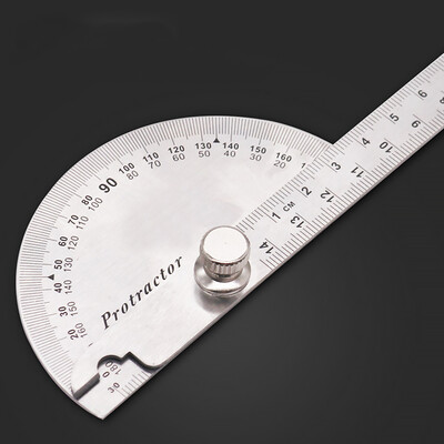 

145cm 180 Degree Practical Protractor Angle Finder Craftsman Ruler Stainless Steel Caliper Measuring Tools Woodworking
