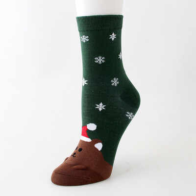 

Women Socks Warm Christmas Cotton Socks Cosy Female Cute Snowman Gingerbread Reindeer Bear Man Printed Hosiery