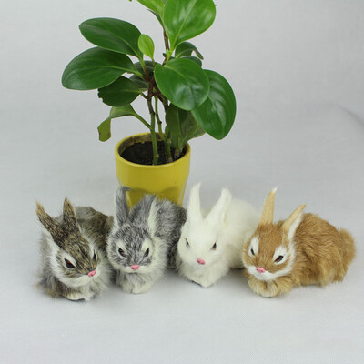 

Realistic Rabbit Lifelike Easter Bunny Furry Animal Artificial Home Desk Decor