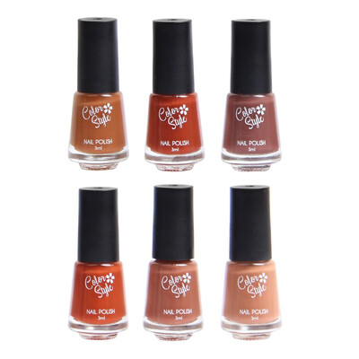

6pcs Nail Polish Set Long-Lasting Waterproof Colorful Nail Polish Kit Nail Art Product Womens Makeup Natural