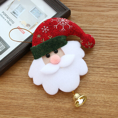 

Tailored Christmas Tree Hanging Bear Santa Bells Decor Xmas Party Ornament Decor