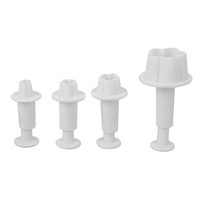 

4pcs Plastic Plum Blossom Spring Fondant Cake Molds Cookies Baking Mould