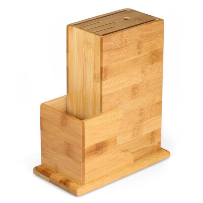 

Knife Block Knife Rack Knife Holder Natural Bamboo Knife Holder Kitchen Knife Rack 6-slot Knife Storage Organizer