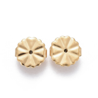 

304 Stainless Steel Ear Nuts Flower Golden 105x45mm Hole 12mm