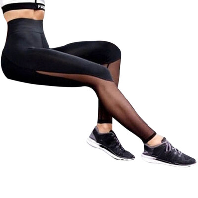 

Tailored Women Fitness Leggings High Waist Mesh Patchwork Leggings Skinny Push Up Pants