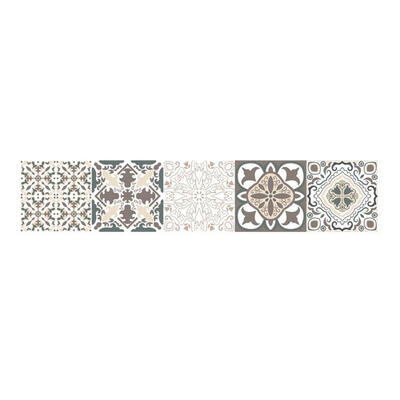 

Retro Flower Pattern Wall Stickers Home Tiles Background Decals Art Decor