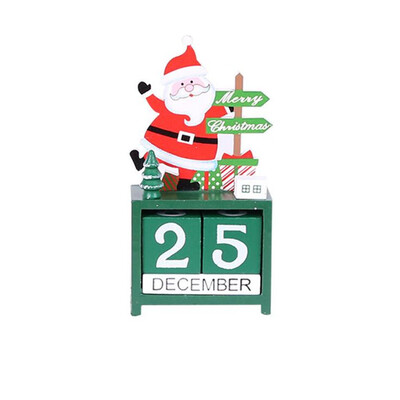 

Tailored Christmas Decoration Creative Santa Claus Wooden Calendar Ornaments