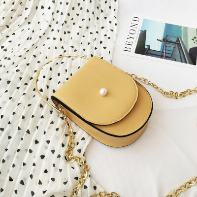 

Tailored Fashion Women Leather One Pearl Crossbody Bag Chain Bag Handle Bag Shoulder Bags