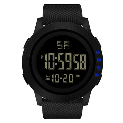 

Black Screen Watches LED Luminous Waterproof Wristwatch Men Sport Watch