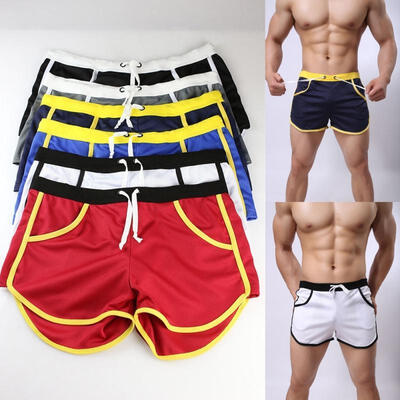 

Mens Bodybuilding Running Jogging Sports Shorts GYM Training Pockets Short Pants