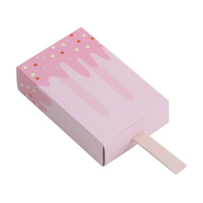 

50Pcs Ice Cream Shape Gift Boxes Baby Shower Birthday Party Candy Box Cartoon Drawer Gift Bag for Kids Party Favor Box