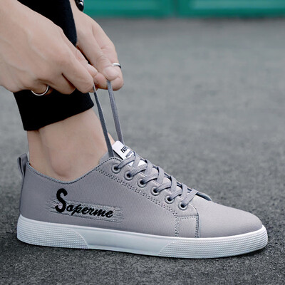 

Autumn youth cloth shoes mens casual flat shoes Korean version of the trend of wild tide shoes simple small black shoes mens shoes