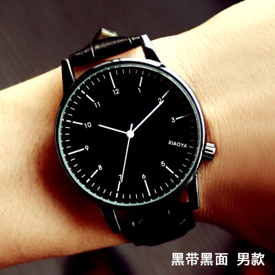 

Womens watch fashion trend waterproof quartz female watch belt student Korean version of the simple atmosphere male watch co