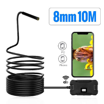 

Wireless Endoscope Camera HD1080p WiFi Borescope Inspection Camera Waterproof IP67 Flexible Snake Camera Y13 55mm for Iphone Andr