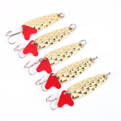 

5PCS Pineapple Sequins Fishing Bait Barb Hook Metal Fishing Lure Bending Artificial Bait Everything for Fishing