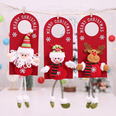 

Tailored 3PC Christmas Ornament Home Decoration Tree Door Hang Children Gifts Nonwoven
