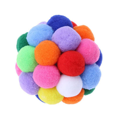 

Built-in Catnip Cat Colorful Bell Bouncy Ball Pet Interactive Catch Toys