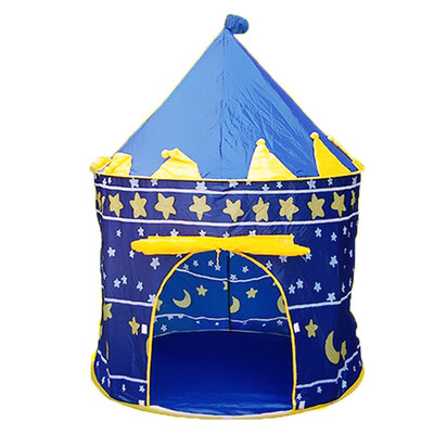 

〖Follure〗Princess Children Tent Game House Ball Pool Tent Baby Crawling Toy House Blue