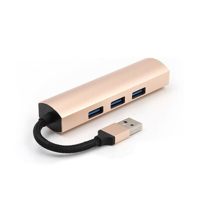 

High Speed 4 Ports USB30 HUB Multi-port Interface Extension Adapter Compatible for Computer Tablet Mobile Phone