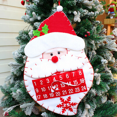 

〖Follure〗Christmas Advent Calendar & Pockets Felts Kids Wall Hanging Countdowns Decors