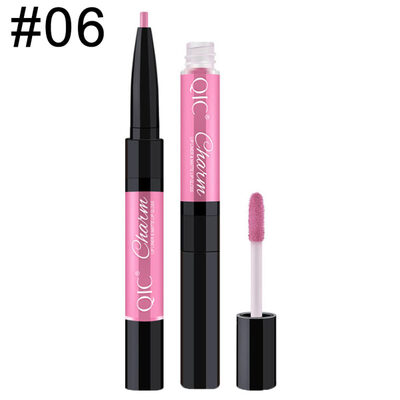 

Women Double Head Silky Matte Lip Liner Gloss Waterproof Long Lasting Lipstick