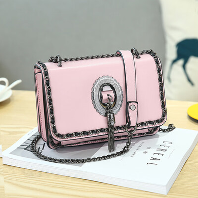 

Korean version of ins Super Fire Messenger bag 2018 summer tide chic chain bag Joker shoulder bag