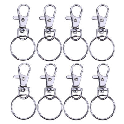 

40pcs Buckles 50pcs Rings for DIY Decor Charm Jewelry Key Chain Necklace