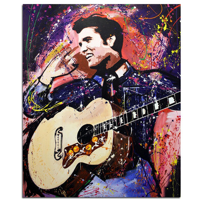 

Elvis With a Guitar 5D DIY Diamond Painting Full Square Diamond Embroidery Picture of Rhinestone Mosaic Painting Home Decoration