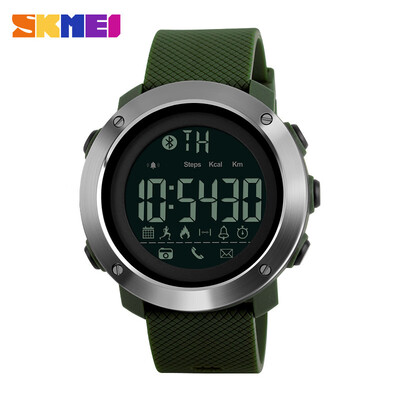 

SKMEI New Men Women Sports Outdoor Watches Smart Bluetooth Watch Calories Remind Waterproof Digital Wristwatches 1285