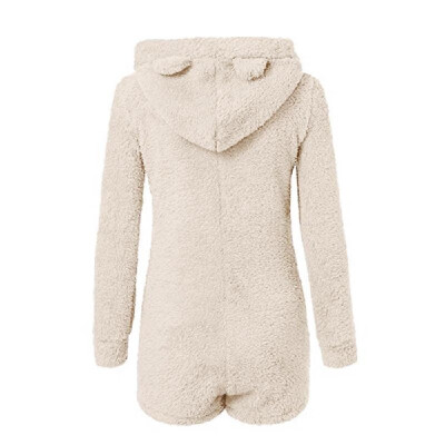 

Women Winter Fall Velutum Nighty Soft Cute Long-Sleeved Plush Jumpsuit Sweety Lovely Pajamas Comfortable Home Clothes