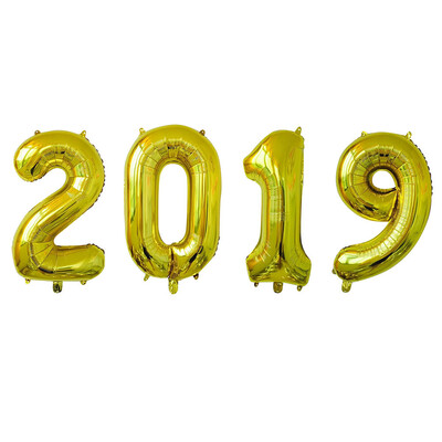 

Toponeto 2019 Number Foil Balloons 2019 Graduation Decorations New Year Festival