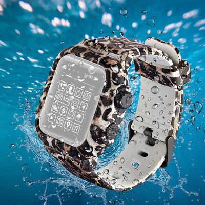 

〖Follure〗Waterproof Silicone Strap Watch bandBelt watch case for Apple Watch 3 42mm