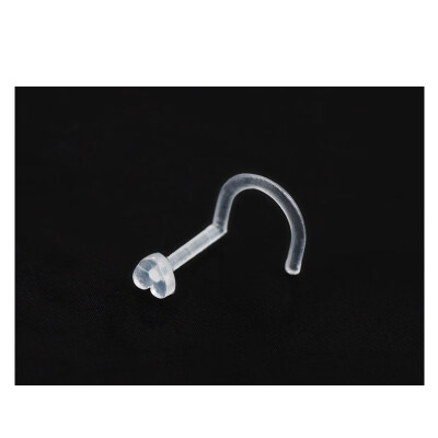 

15 Pieces Clear Nose Ring Flexible Acrylic Nose Stud Retainer for Body Piercing